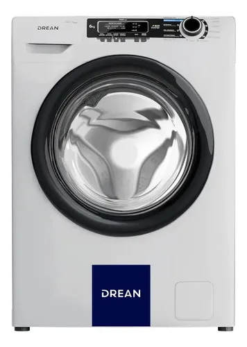 Lavarropa Drean 6kg 1000 Rpm C/frontal  B  Inverter Blanco Blanco