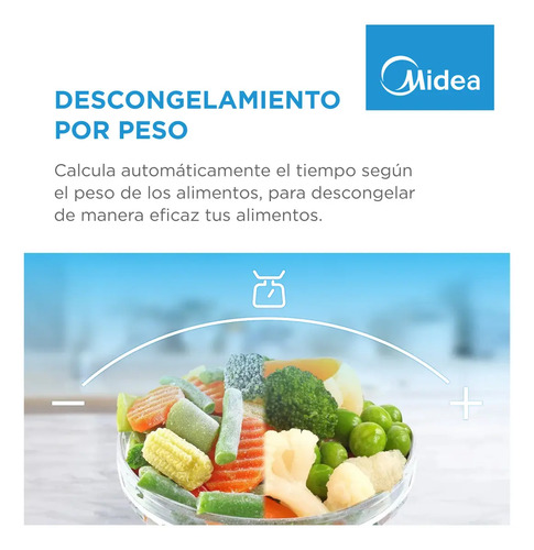 Horno Microondas Midea 20 Lts Digital 700w Gris