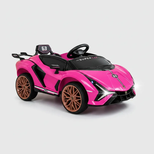 Auto Latapy A Bateria Vel Max 5kh/peso Max 20kg  Rosa Rosa