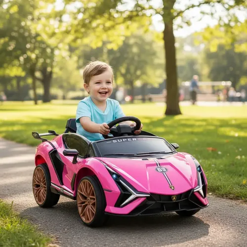 Auto Latapy A Bateria Vel Max 5kh/peso Max 20kg  Rosa Rosa
