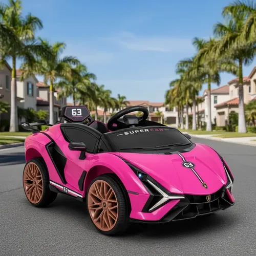 Auto Latapy A Bateria Vel Max 5kh/peso Max 20kg  Rosa Rosa