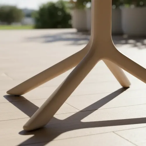 Mesa Plastica Cuadrada 0.80 Heniver Amanda Cappuccino Cappuccino