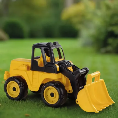 Tractor Dolu Andador Pata-pata Con Pala Amarillo Amarillo