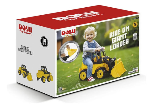 Tractor Dolu Andador Pata-pata Con Pala Amarillo Amarillo