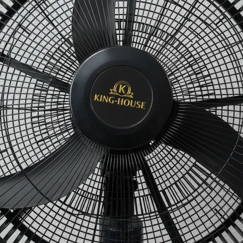 Ventilador De Pie 20 King-house Khp20 Silencioso 90w 3 Aspas 50.8 Cm 50 Negro Plástico 3