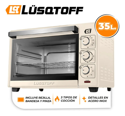 Horno Eléctrico Lüsqtoff Lq-he35c Crema
