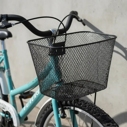 Bicicleta Futura Rod.24 Cruiser Paseo C/canasto Aguamarina Aguamarina