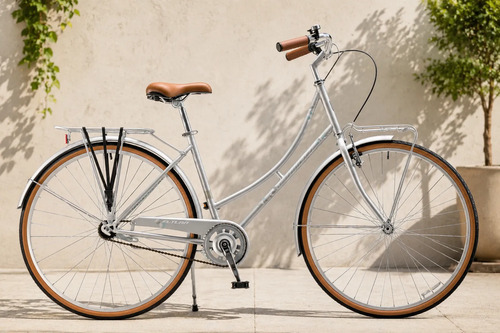 Bicicleta Futura Rod.28 Carolina Dama Paseo Gris Gris 28  