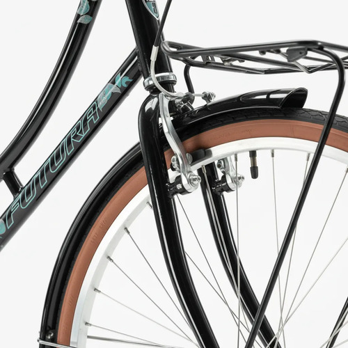 Bicicleta Futura Rod.28 Carolina Dama Paseo Negro Negro 28  