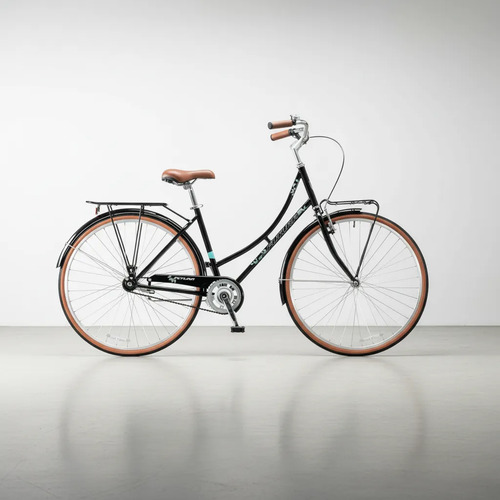Bicicleta Futura Rod.28 Carolina Dama Paseo Negro Negro 28  