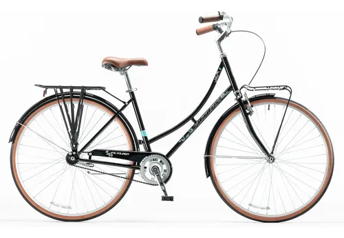 Bicicleta Futura Rod.28 Carolina Dama Paseo Negro Negro 28  