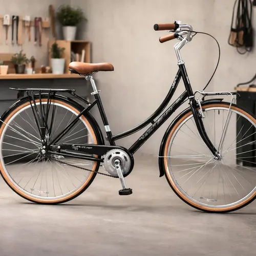 Bicicleta Futura Rod.28 Carolina Dama Paseo Negro Negro 28  