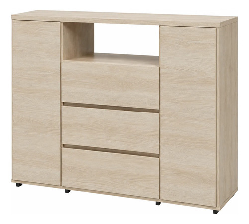Bahiut 1.20 Arcon Melamina Platinum 2p 3c 1e  Savanna Savanna
