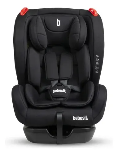 Butaca Bebesit P/auto Grupo 0/1/2 Hasta 25kg Negra Liso Negro