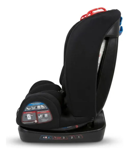 Butaca Bebesit P/auto Grupo 0/1/2 Hasta 25kg Negra Liso Negro