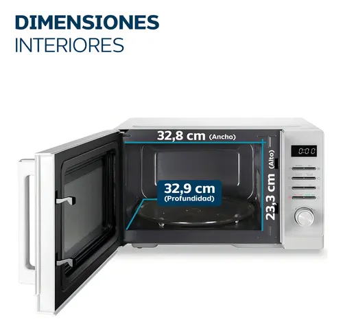 Microondas Digital Philco Mphdw23ubn 900 Watts 23 Litros Blanco