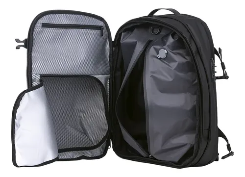 Mochila De Viaje Con Sistema De Vacío Compresión Camping Negro Nylon 900d
