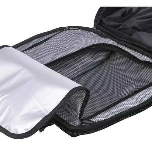 Mochila De Viaje Con Sistema De Vacío Compresión Camping Negro Nylon 900d