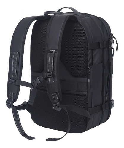 Mochila De Viaje Con Sistema De Vacío Compresión Camping Negro Nylon 900d