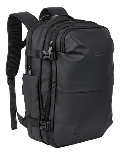 Mochila De Viaje Con Sistema De Vacío Compresión Camping Negro Nylon 900d