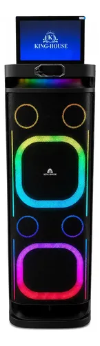 Parlante Portatil King-house 100w C/pantalla 14.1 Tactil Negro