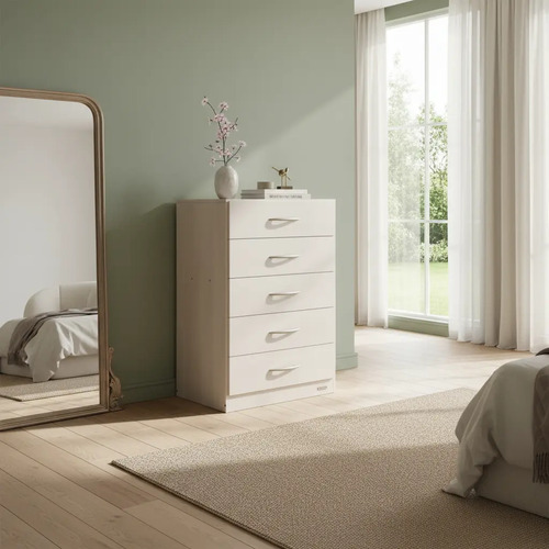 Chiffonier Cajonera 6 Cajones Platinum Color Gris Andino - Gris Andino