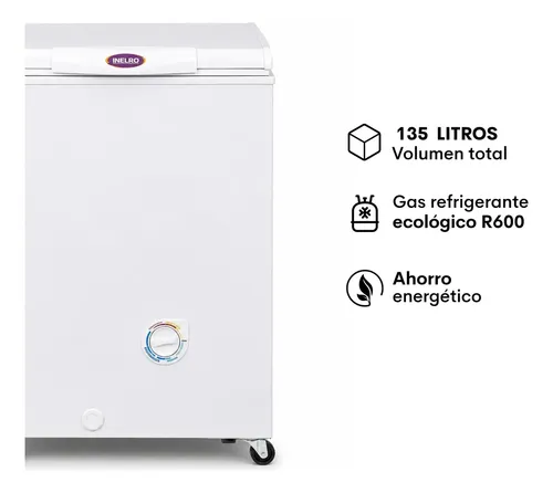 Freezer Inelro Fih-130 Inverter 135l Blanco