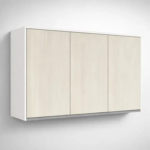 Alacena 1.20 X 0.63 Melamina Platinum 3p Blanco/ Gris Andino