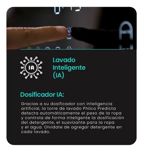 Torre De Lavado Inverter Lavasecarropas Philco Carga Frontal 15kg/7kg Dark Gray Gris Oscuro
