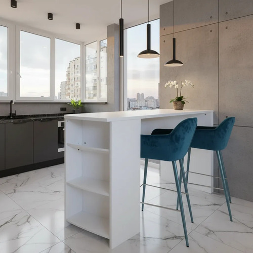 Barra Desayunadora Platinum 45 X 132 X 103 Blanco