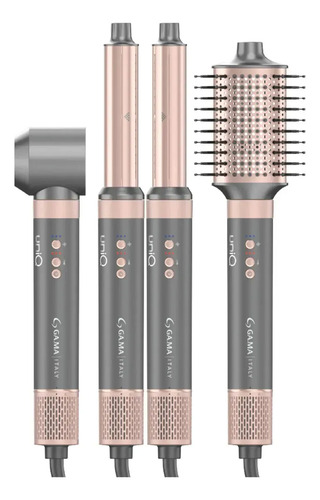 Cepillo Modelador Ga-ma  Multistyler 4 En 1 Gris Oscuro