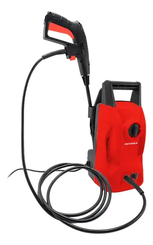 Hidrolavadora Eléctrica Miyawa 1200w Alta Presion 110 Bar Rojo 60hz