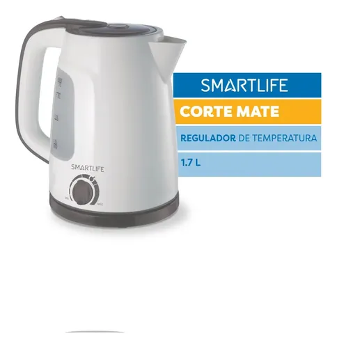Pava Eléctrica Smartlife Sl-ek1714 Blanca 1.7l Blanco