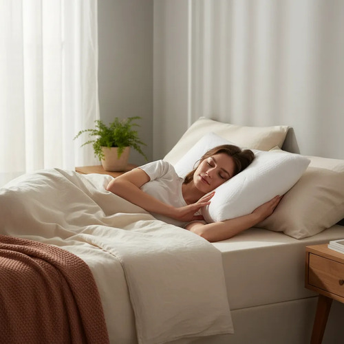 Almohada King-house 65x42 Viscoelastica Relax Plus Blanco