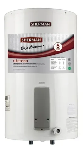 Termotanque Eléctrico Sherman Tecc085 Blanco 85l Anticorrosivo Colgar
