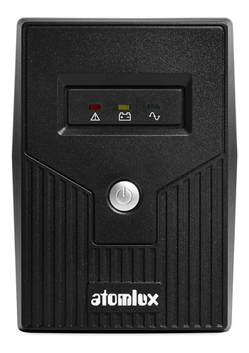 Ups Estabilizador Atomlux Ups500@ 300va 2 Tomas Autonomía 15 Min Negro