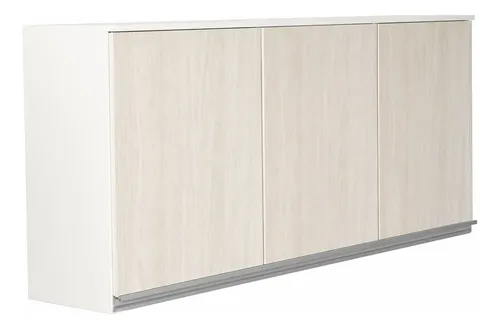 Alacena 1.40 X 0.63 Melamina Platinum 3p Blanco/gris Andino
