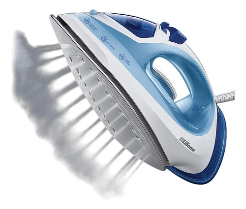 Plancha Liliana Vapor 2100w Base Ceramica C/rociador Turquesa