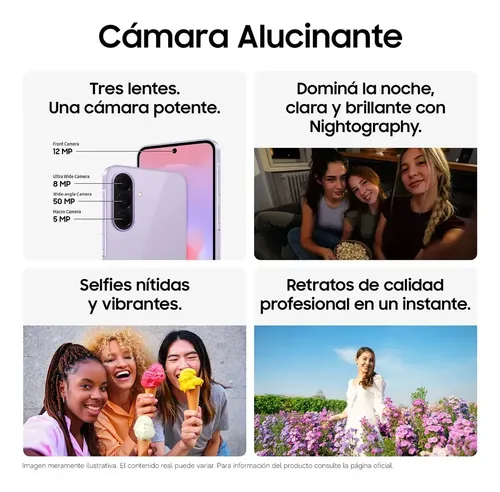Samsung Galaxy A37 5g 8gb Ram 256 Gb Lavanda