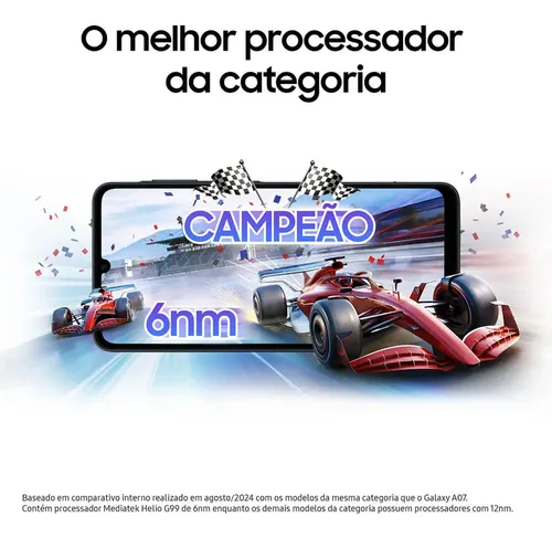 Samsung Galaxy A07 128 Gb, Teléfono Celular De 4 Gb, Cámara De 50 Mp, Pantalla 6.7, Protección Ip54, Procesador De 6 Nm, Verde