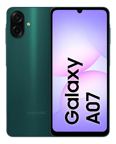 Samsung Galaxy A07 128 Gb, Teléfono Celular De 4 Gb, Cámara De 50 Mp, Pantalla 6.7, Protección Ip54, Procesador De 6 Nm, Verde