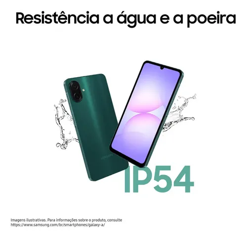 Samsung Galaxy A07 128 Gb, Teléfono Celular De 4 Gb, Cámara De 50 Mp, Pantalla 6.7, Protección Ip54, Procesador De 6 Nm, Verde