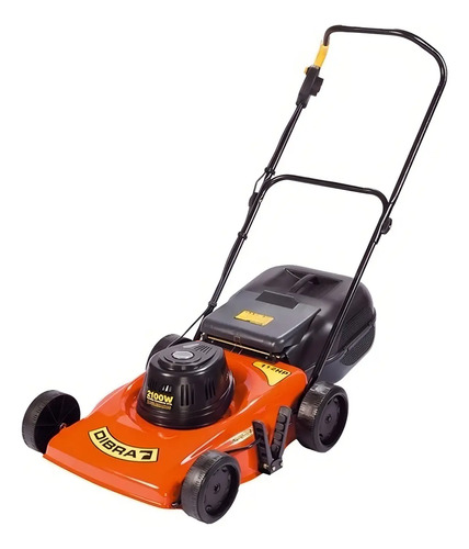 Cortadora Cesped Electrica Dibra R60e 2100w Canasto Rigido Color Naranja/negro