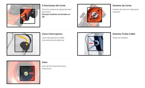 Cortadora Cesped Electrica Dibra R60e 2100w Canasto Rigido Color Naranja/negro
