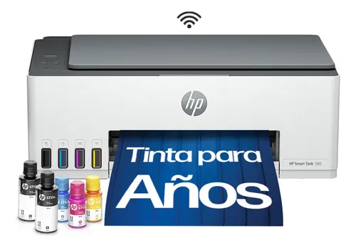 Impresora Hp Multifuncion Smart Tank 580 All In One Blanco