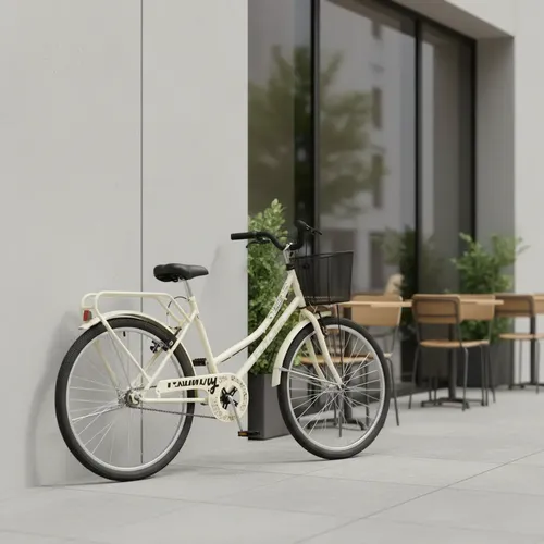 Bicicleta Futura Rod.26 City Cruiser Dama Caño Grueso Hueso