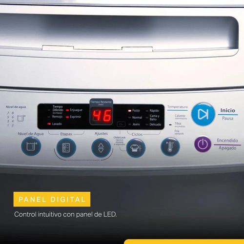 Lavarropa Whirlpool Wwi06as 6.5 Kg C/sup  C  Silver Silver