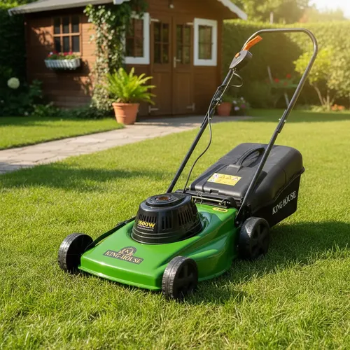 Cortadora Cesped King-house C/bolsa 1600w C/reg 2pos. Verde/negro