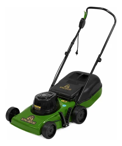 Cortadora Cesped King-house C/bolsa 1600w C/reg 2pos. Verde/negro