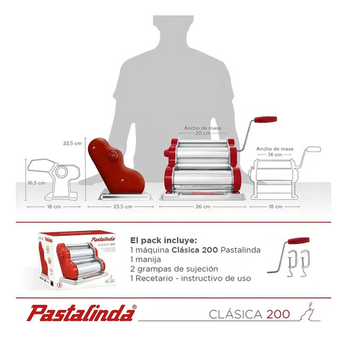 Fabripasta Pastalinda Clasica 200 Bordo Bordó